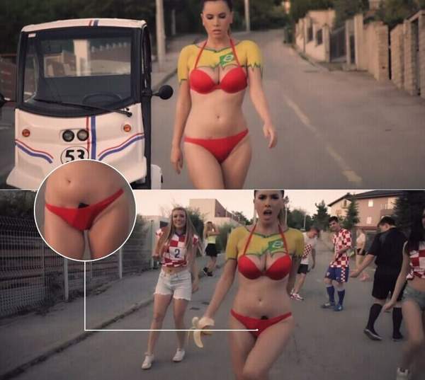 女星<em>内裤</em>夹手机拍MV助威世界杯 - 新华网重庆