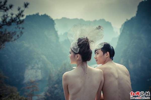 中国裸体婚纱照