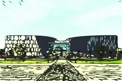 毕业生软件制作校园风光 酷似水墨风景画(图) 