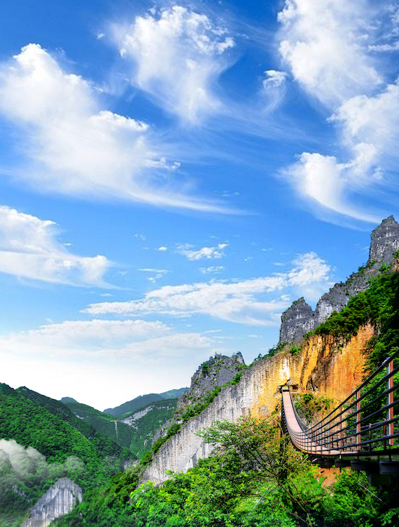 武陵山大裂谷景区。武陵山大裂谷景区供图