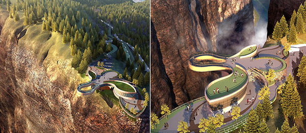 雲陽龍缸建世界第一玻璃廊橋 空中絕壁棧道讓你尖叫