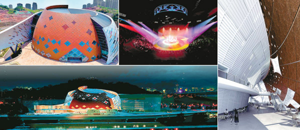 重庆国际马戏城主体工程完工 垂丝海棠衬托梦幻感
