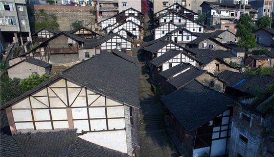 航拍重慶西沱古鎮 一條古道串起千年鄉愁