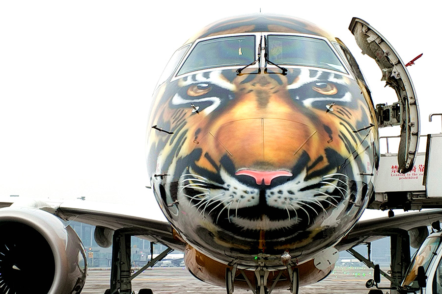 &ldquo;大老虎&rdquo;飛機經停重慶江北國際機場