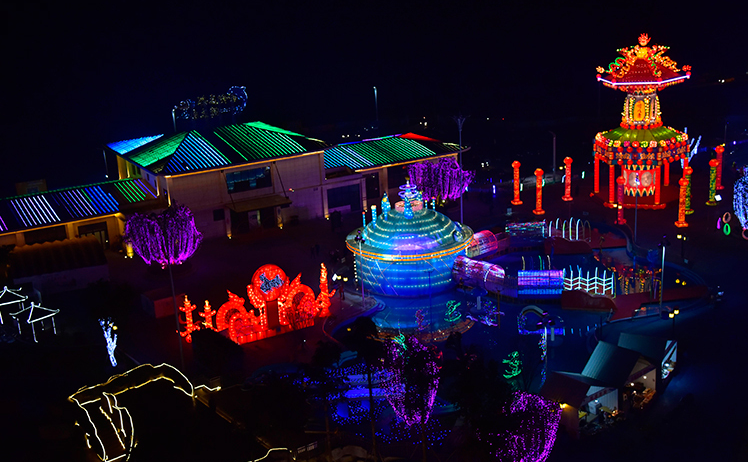 重慶合川三江燈會開展