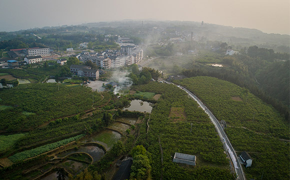 航拍重慶永川黃瓜山片區