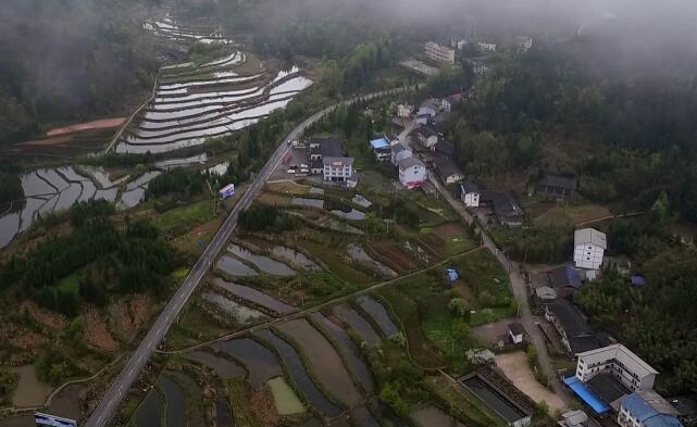 航拍萬勝壩村民居 探訪重慶&ldquo;莼&rdquo;美鄉村