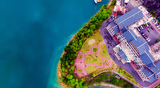 航拍烏江百裏畫廊 碧波漣漪風景如畫