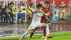 重慶斯威雨中鏖戰0:1負于天津權健