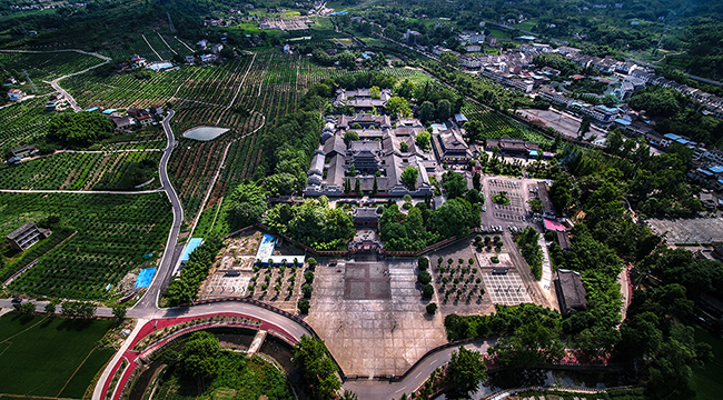 無人機航拍重慶雙桂堂