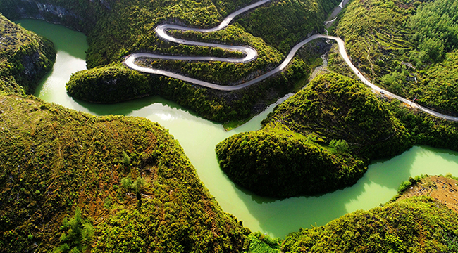 風景藏在生態裏&mdash;&mdash;航拍重慶酉陽錦繡江河