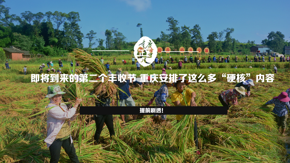 提前劇透！即將到來的第二個豐收節 重慶安排了這麼多&ldquo;硬核&rdquo;內容