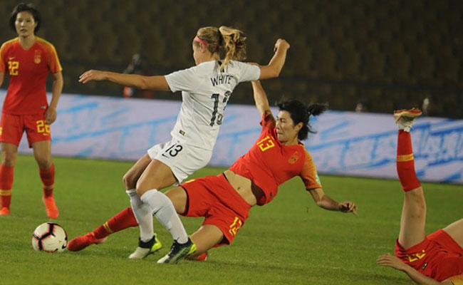 永川国际女足锦标赛开赛 中国女足 2：0战胜新西兰队