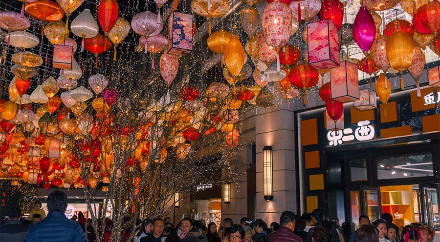 歲末賞燈遊園好去處，彈子石老街十裏燈海等你來