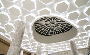 门诊大厅六边形天花板系统能有效吸音