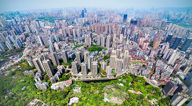 航拍初夏九龙坡 生态宜居绿意浓