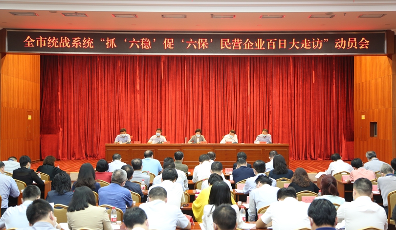 全市统战系统抓“六稳”促“六保”民企百日大走访动员会