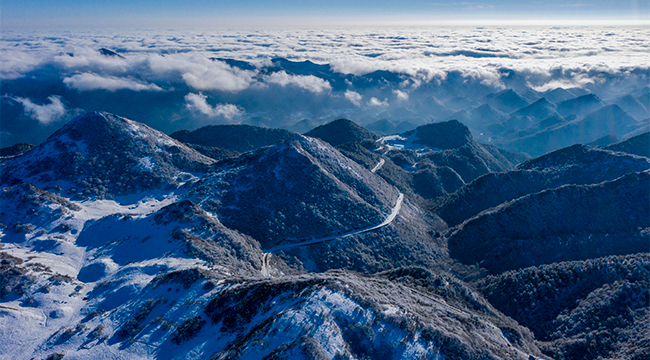 【&ldquo;飞阅&rdquo;中国】雪漫红池坝 一山更比一山美