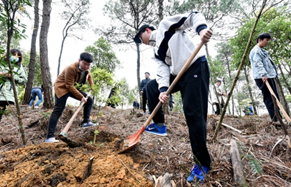 为大地添新绿 渝北开展社会团体义务植树活动