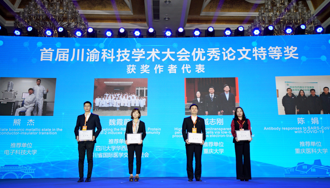 首届川渝科技学术大会优秀论文特等奖