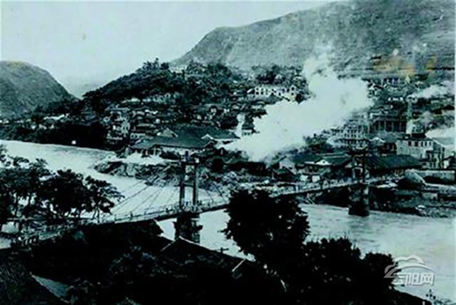 云安盐场未淹没前的局部场景。（云阳县博物馆供图）