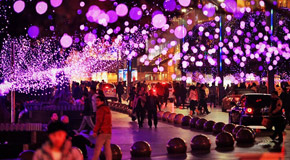 觀音橋商圈彩燈繽紛